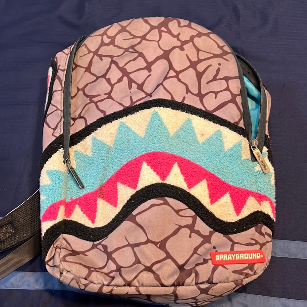 Spray ground backpack